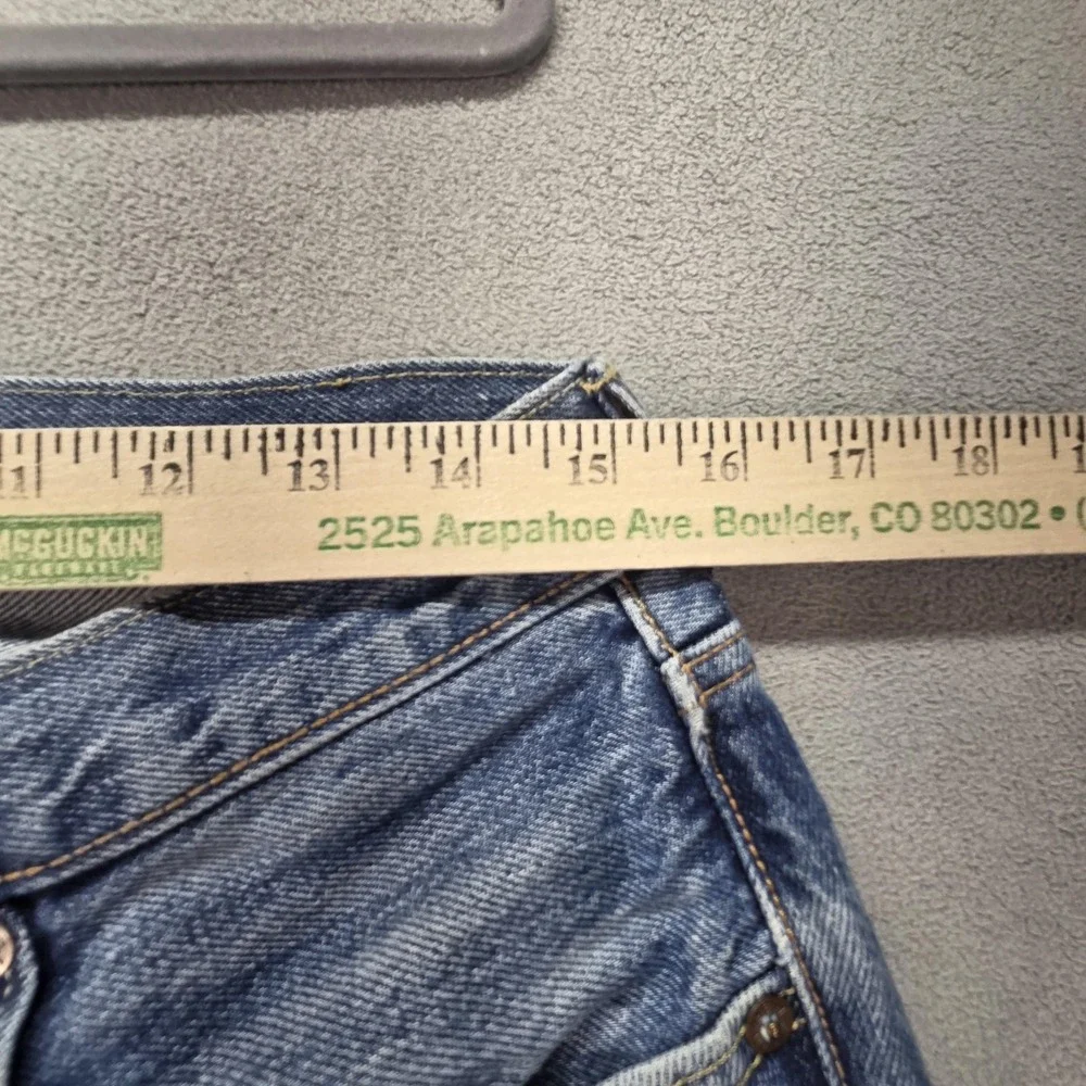 Levis 501 Jeans Mens Selvedge Medium Blue Tapered Whiskers‎ Honeycomb Fits 30x31